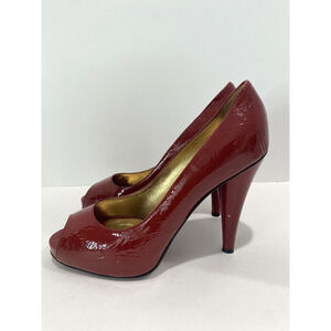 D&G Size 39.5 EU Patent Leather red heels size 8